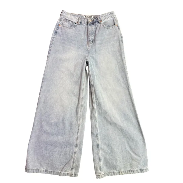 Stevie Jeans Steve Madden Wide Leg High Rise Jeans Womens 28 Light Wash Denim - Image 12