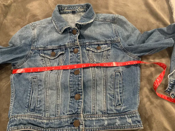 American Eagle Short Denim Jacket Size M - Image 2