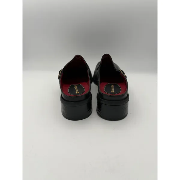 Women’s Naturalizer Size 8 Black Leather Heeled Loafers - Image 4