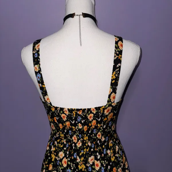 NWT Boutique Black Floral Mini Dress - Image 11