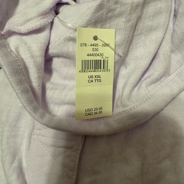 Aerie Shadow Stripe Henley Tank Top Size XXL - Image 5