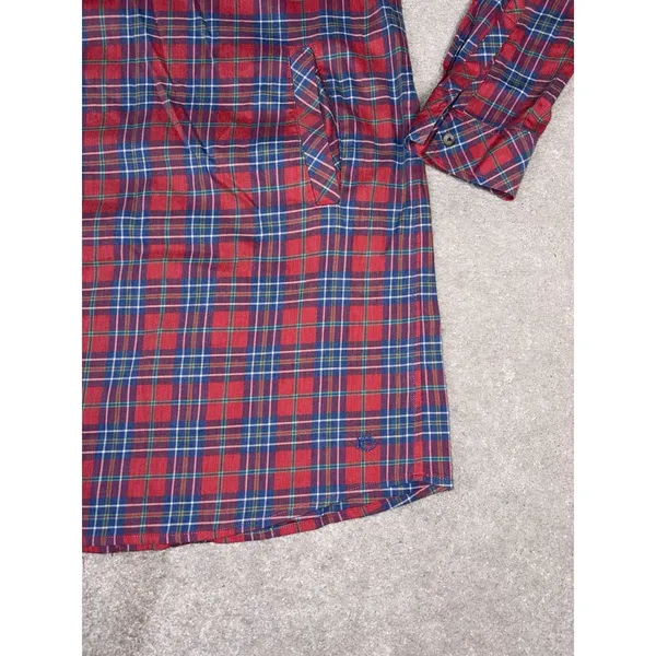 Southern Tide Alyssa Wintertime Spice Plaid Shirt Dress Xs Pockets‎ - Image 3