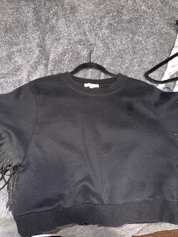 Cloud Ten Black fringe boutique sweatshirt - Image 3