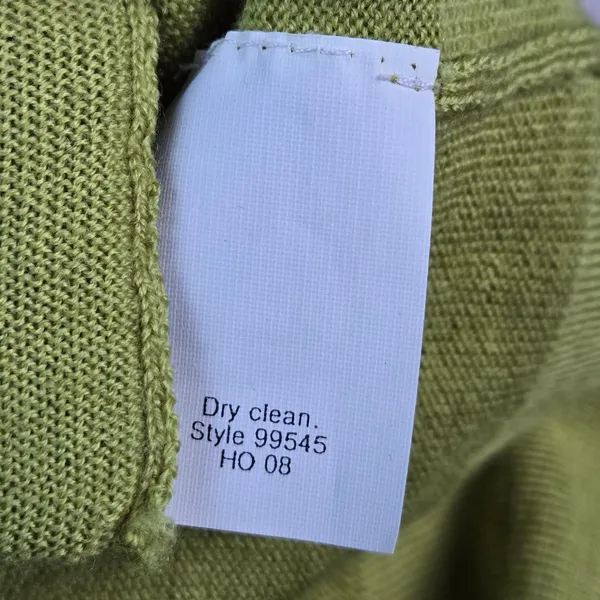 J.Crew Womens Green 100% Merino Wool Cardigan Jeweled Buttons 99545 Size S - Image 7