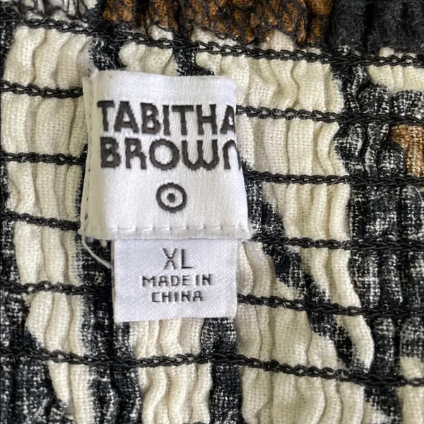Tabitha Brown for Target Botanical Print Sleeveless Tie-Front Midi Dress - Image 7