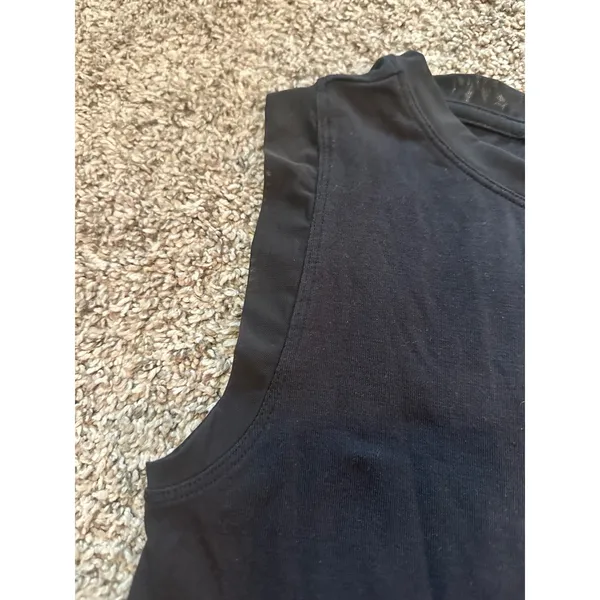 Athleta‎ Cloudlight Hybrid Tank Top Black Mesh Trim XS 404779-02 SP19 - Image 3