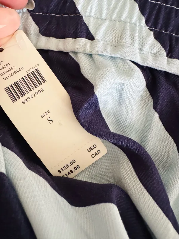 Anthropologie Maeve The Brooklin Printed Striped Wide-Leg Pull-On Pants, Size S - Image 14