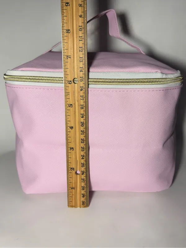 Sassy + Chic Large Pink Makeup Bag Travel Toiletry Organizer Case NWT 8x6x5 in - Image 8
