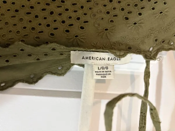 American Eagle Garden Party Wrap Romper - Image 5