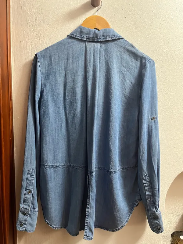 Cloth & Stone Chambray Shirt Blue - Image 2