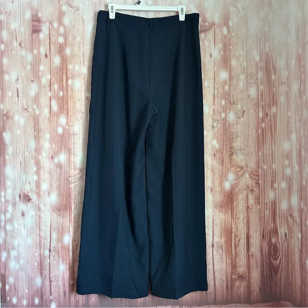 Cider Navy Blue Mid Rise Pleated Straight Leg Pants Size XL - Image 9