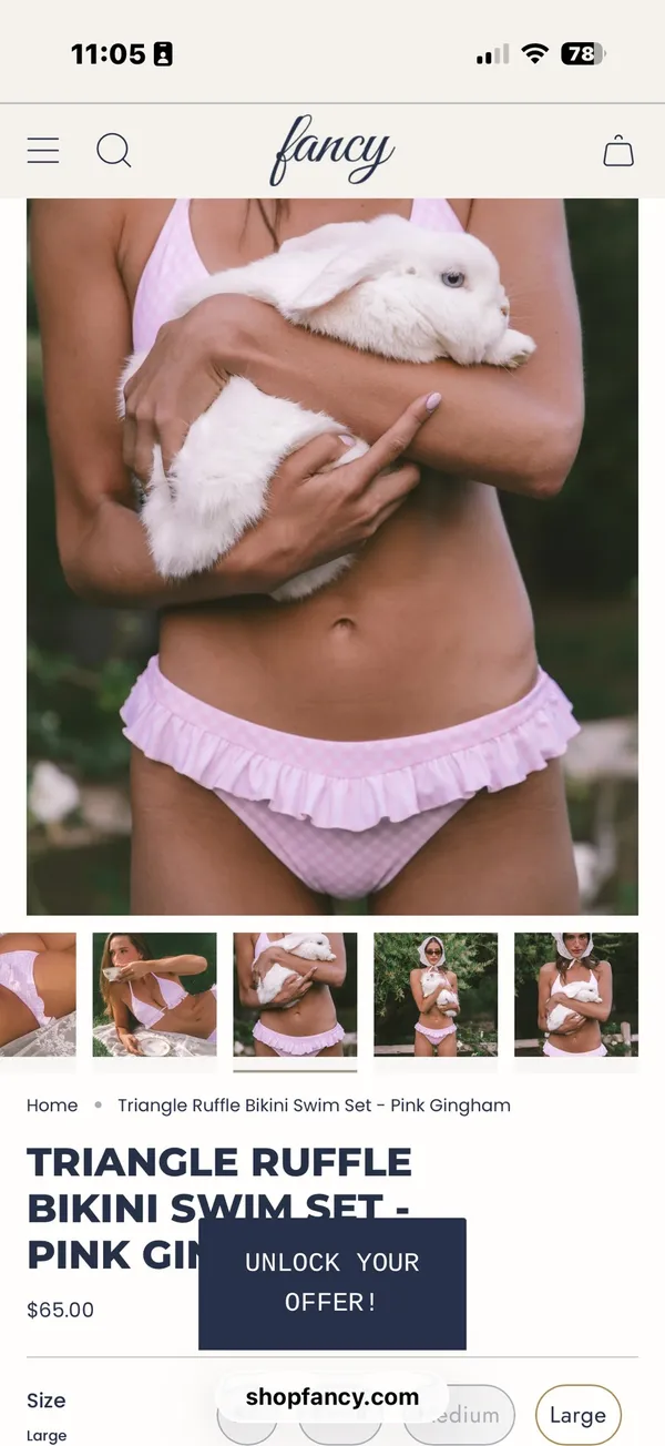 love shack fancy ruffle bikini - Image 3