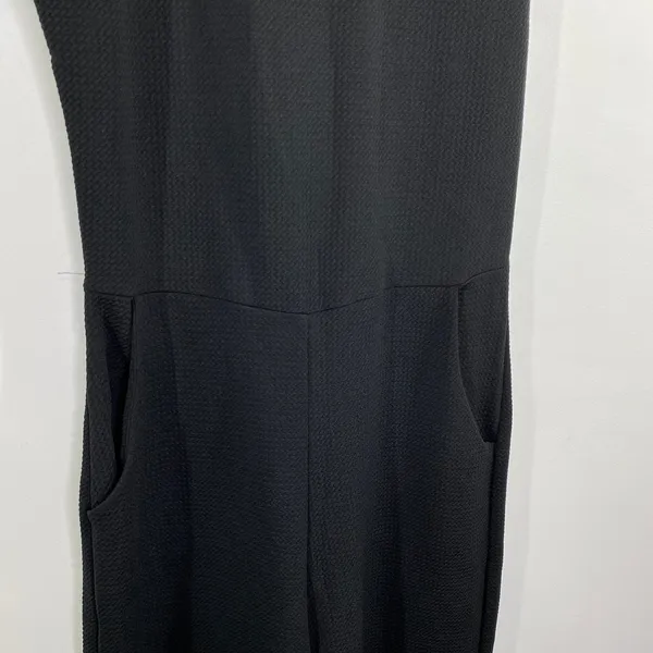 Caution to the Wind Black Mock Neck Sleeveless Wide‎ Leg Jumpsuit Womens Small S - Image 5