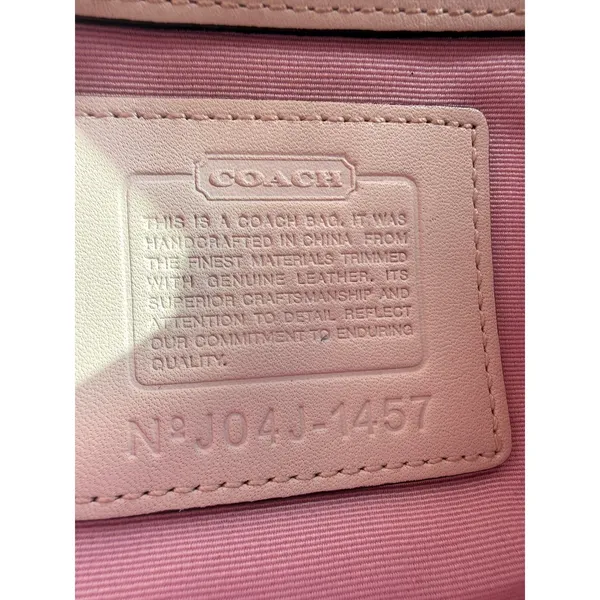 Coach Y2K Pink Soho Buckle Bag Mini Signature Jacquard Cream Leather 1457 - Image 3