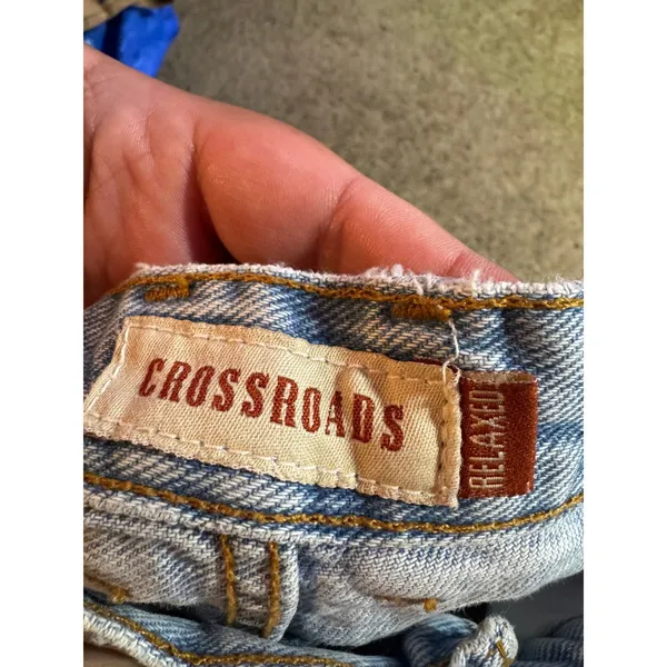 Vintage Crossroads Relaxed Fit Jeans Light‎ Wash High Rise Tapered 14S Cotton - Image 4