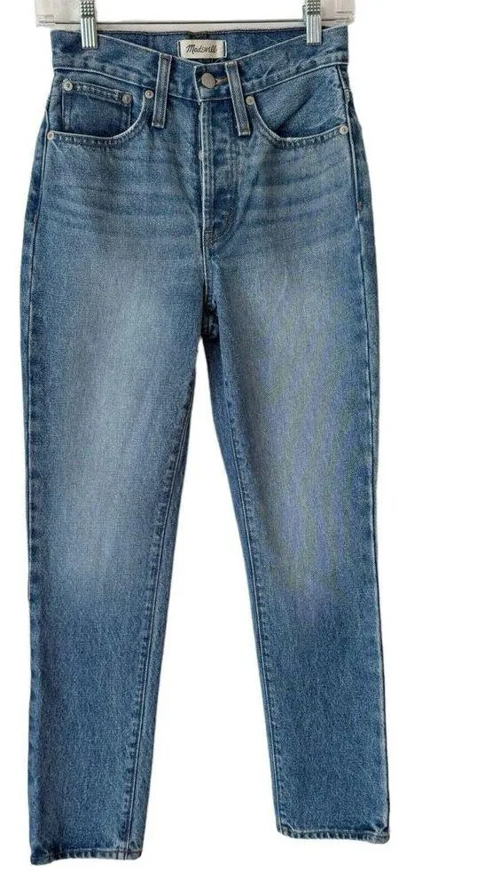 Madewell The Perfect Vintage Jeans Cormie Wash Button Fly High Waist Size 23 - Image 3