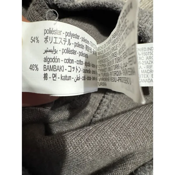 Zara Minimalist Hight Waist Pants‎ Size S Grey Wide Leg Knit Pants Seam Detail - Image 9