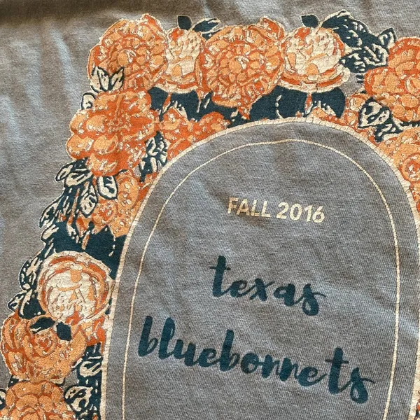 Comfort Colors Texas Bluebonnets Recruitment Flower T-Shirt Blue Size Medium - Image 3