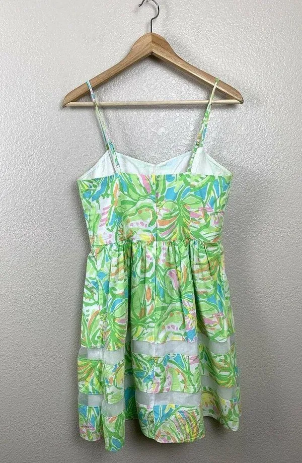 Lilly Pulitzer Ollie Fit Flare Dress Elephant Ears - Image 3