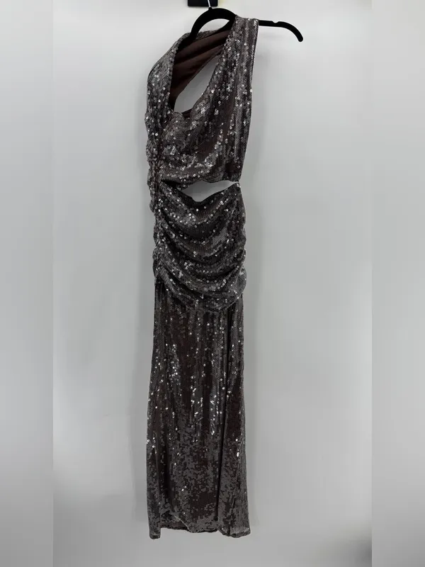 Superdown Abrielle Maxi Dress In Brown - Image 8