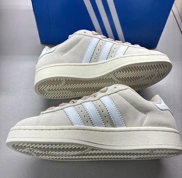 New Adidas Originals Campus O0s Wonder White Cloud White Womans HP2924 Size 7.5 - Image 2