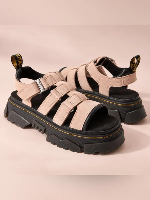 Dr. Martens Mattison Pink Suede Platform Sandals Size 8 NIB - Image 3