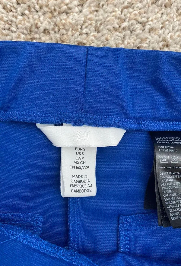 H&M Blue Work Pants - Image 3