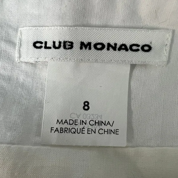 Club Monaco Ruffle Mini Skirt Women 8 Cotton Coastal Festival Coquette Y2K Angel - Image 3
