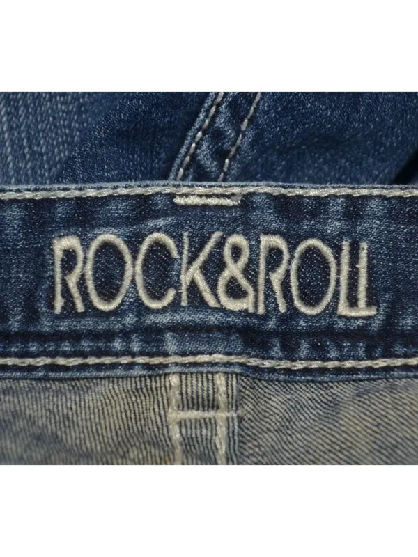 Rock Roll Cowgirl Bootcut Riding Western Jeans Womens 29x34 Embroidered Denim - Image 11