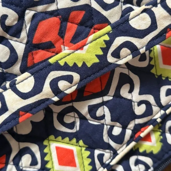 Vera Bradley Sun Valley Tablet Hipster Navy Red Crossbody Boho Western - Image 6