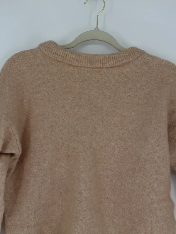 Acne Studios Dramatic Moh Sweater Beige Mohair Wool Scandinavian Small Minimal - Image 3