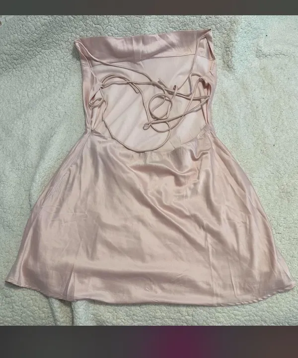 Princess Polly pale blush dress - Image 2