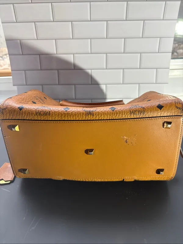 MCM Ella Boston Bag in Visetos - Pre-loved - Image 10