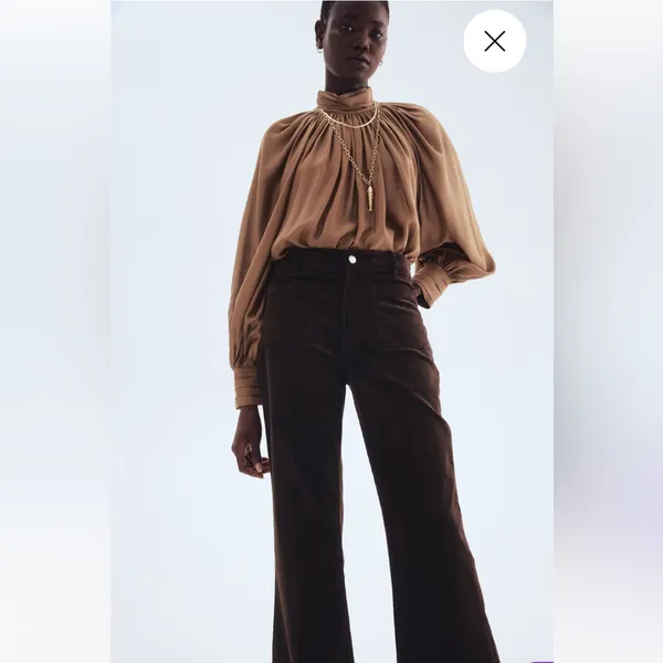 H&M Corduroy Flared Pants - Image 3