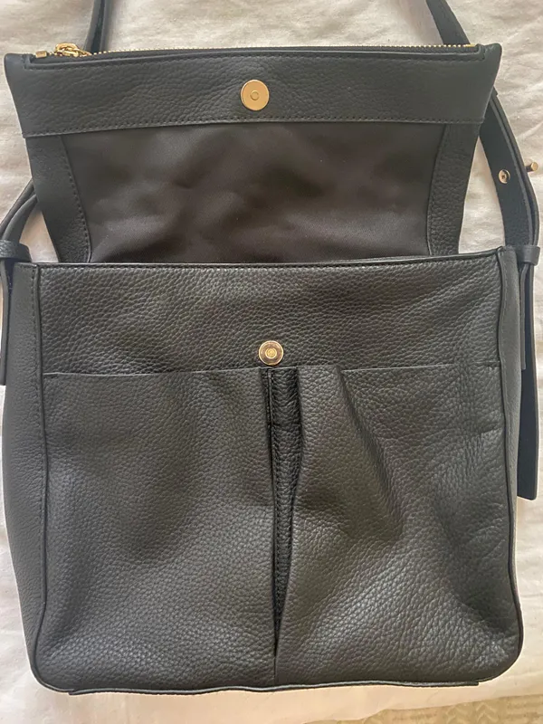 Vince Camuto Black Vegan Leather Bag - Image 2