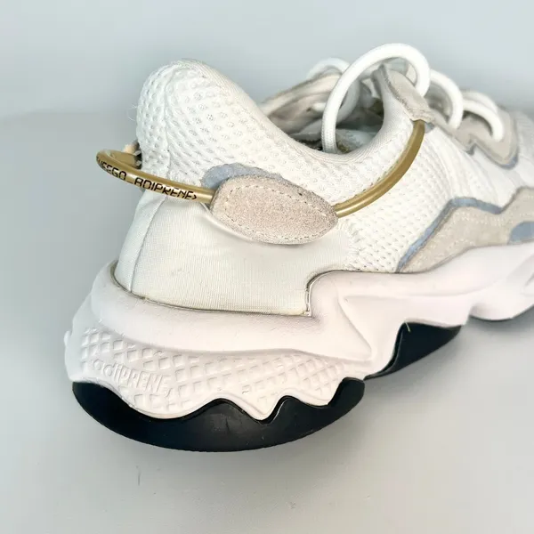 Adidas Ozweego Running Sneakers Shoes Athletic White Grey Women 7.5 / Men 6 - Image 9