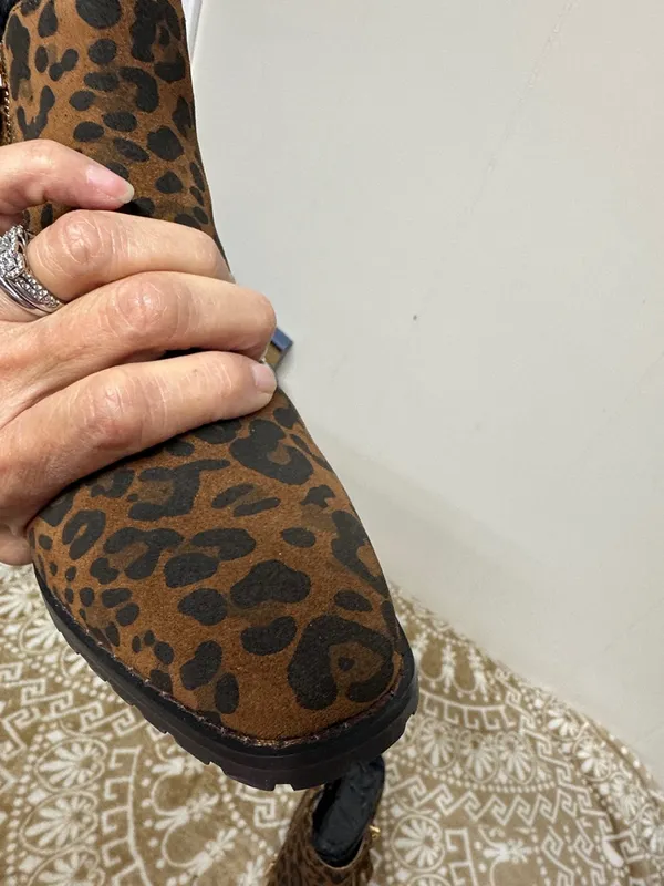 Blondo Leopard Print Ankle Booties in Brown and Black - Image 5