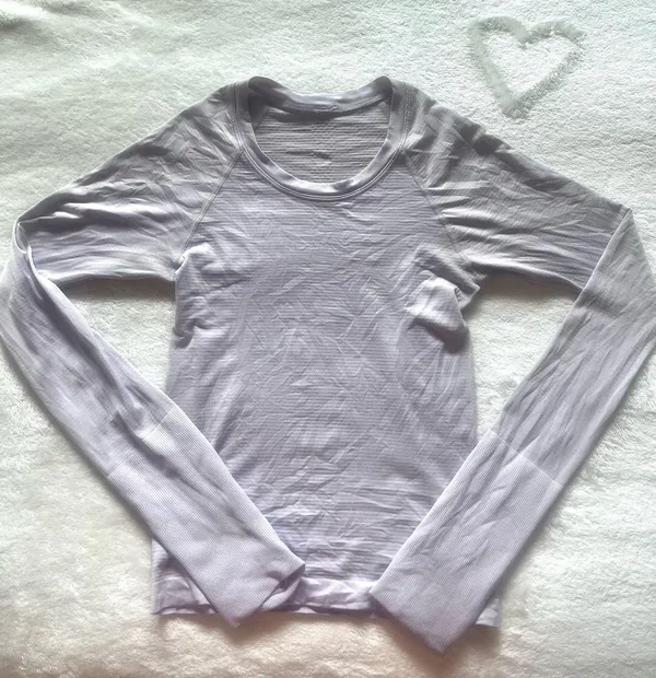 Lavender Lululemon Swiftly Tech Long Sleeve Top - Image 2