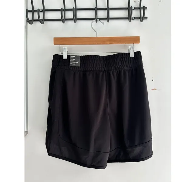 Adidas Pacer Knit High Training Shorts Black Womens M 5 Inch Activewear NWT - Image 2