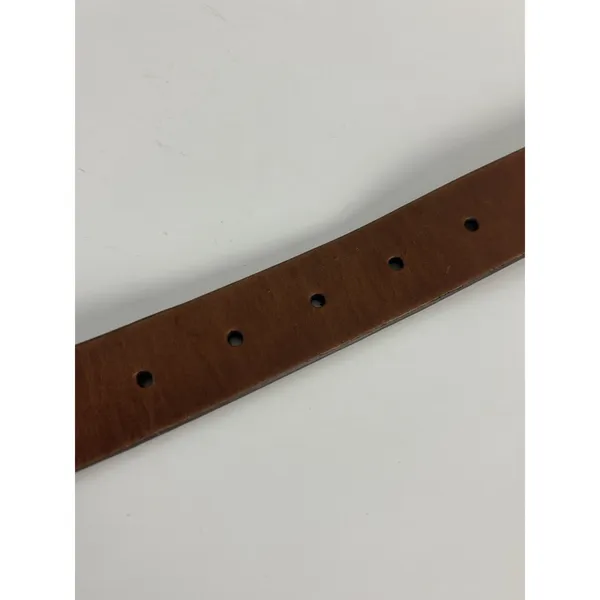 Lucky Brand Studded Leather Belt Women’s L Brown Brass Tone Buckle Boho Western - Image 9