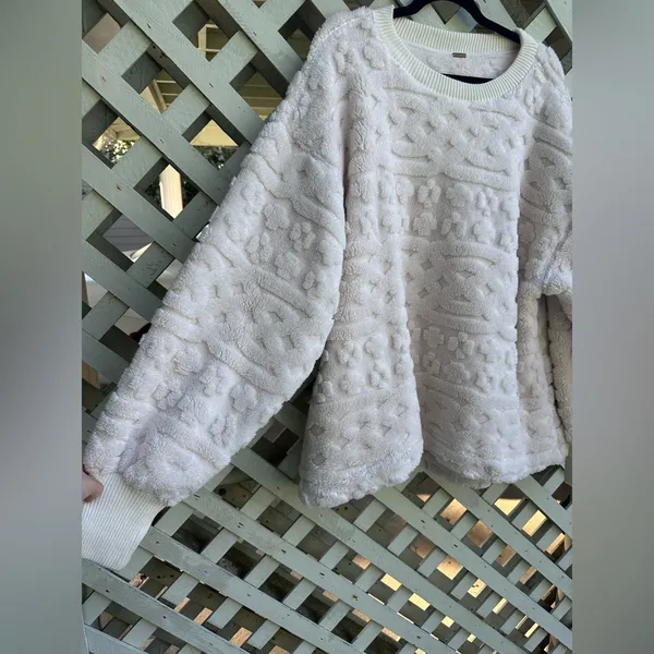 Free people Cable Knit Sweatshirt - Image 6