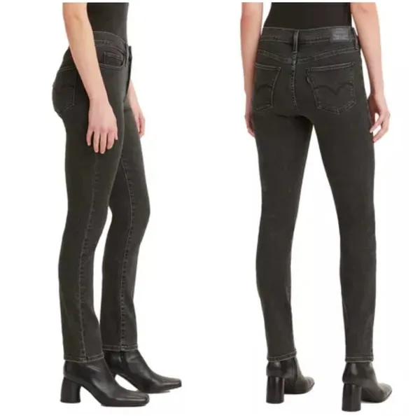 Levis 311 Shaping Skinny Jeans in Black Wash - Image 3