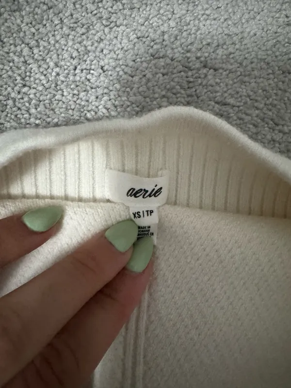 Aerie Tube Ribbed Top White - Image 3