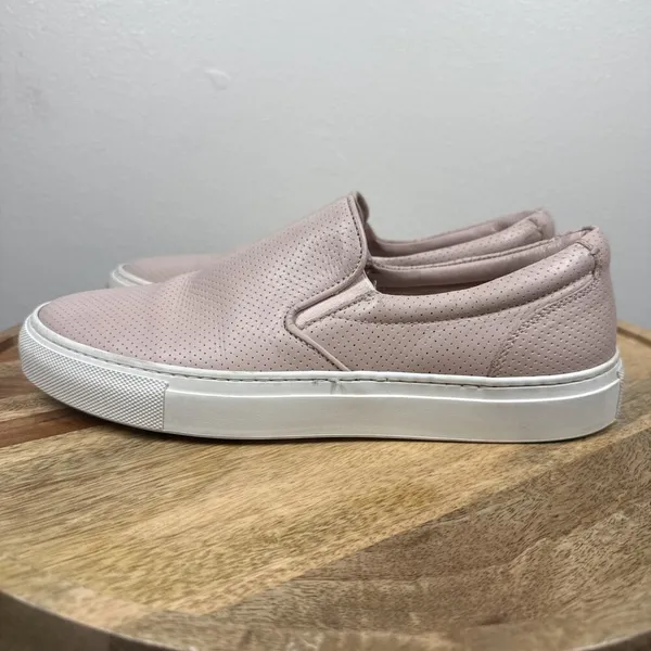 Greats The Wooster‎ Blush Perforated Pink Leather Slip On Shoes Womens Size 9.5 - Image 5