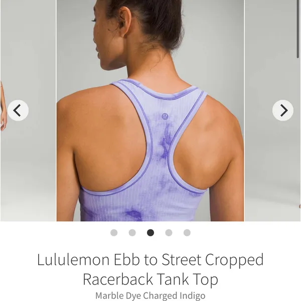 Lululemon Ebb to Street Cropped Racerback Tank Top. - Image 7