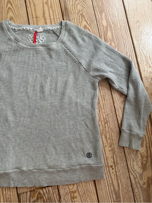 Element Waffle Knit Long Sleeve Shirt size L - Image 2