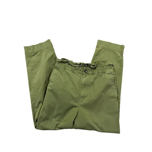 Madewell Double Button Tapered High Rise Pants sz‎ 2 paper bag waist - Image 9