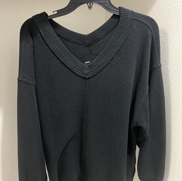 Aerie Wonder Textured V-Neck Sweater - Image 2
