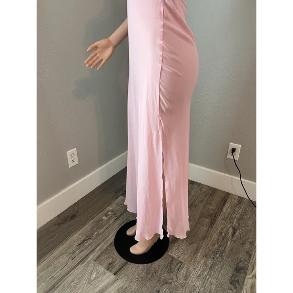 D'ELEGANCE LINGERIE Slip PINK SPAGETTI MEDIUM MAXI FLORAL LACE LIGHTWEIGHT#95 - Image 14