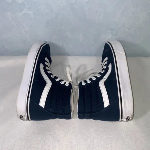 Vans Sk8-Hi Tapered High Top Canvas Shoe~Navy Blue~Unisex~Women’s 7, Men’s 5.5 - Image 8